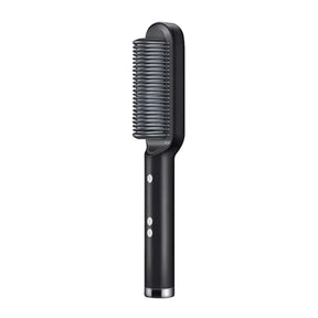 Hair straightener brush