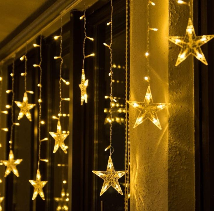 Moon and Star Fairy Lights, Party Lights, Christmas Lights, Curtain Lights, Bedroom Decor, Home Decor, Bedroom Accessories, Lights for rooms
