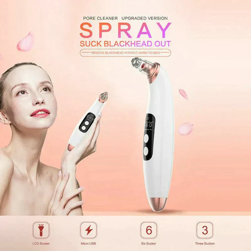 6 In 1 Imported Original Rechargeable Blackhead Remover Suction Machine