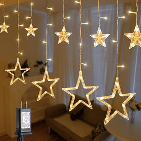 Moon and Star Fairy Lights, Party Lights, Christmas Lights, Curtain Lights, Bedroom Decor, Home Decor, Bedroom Accessories, Lights for rooms