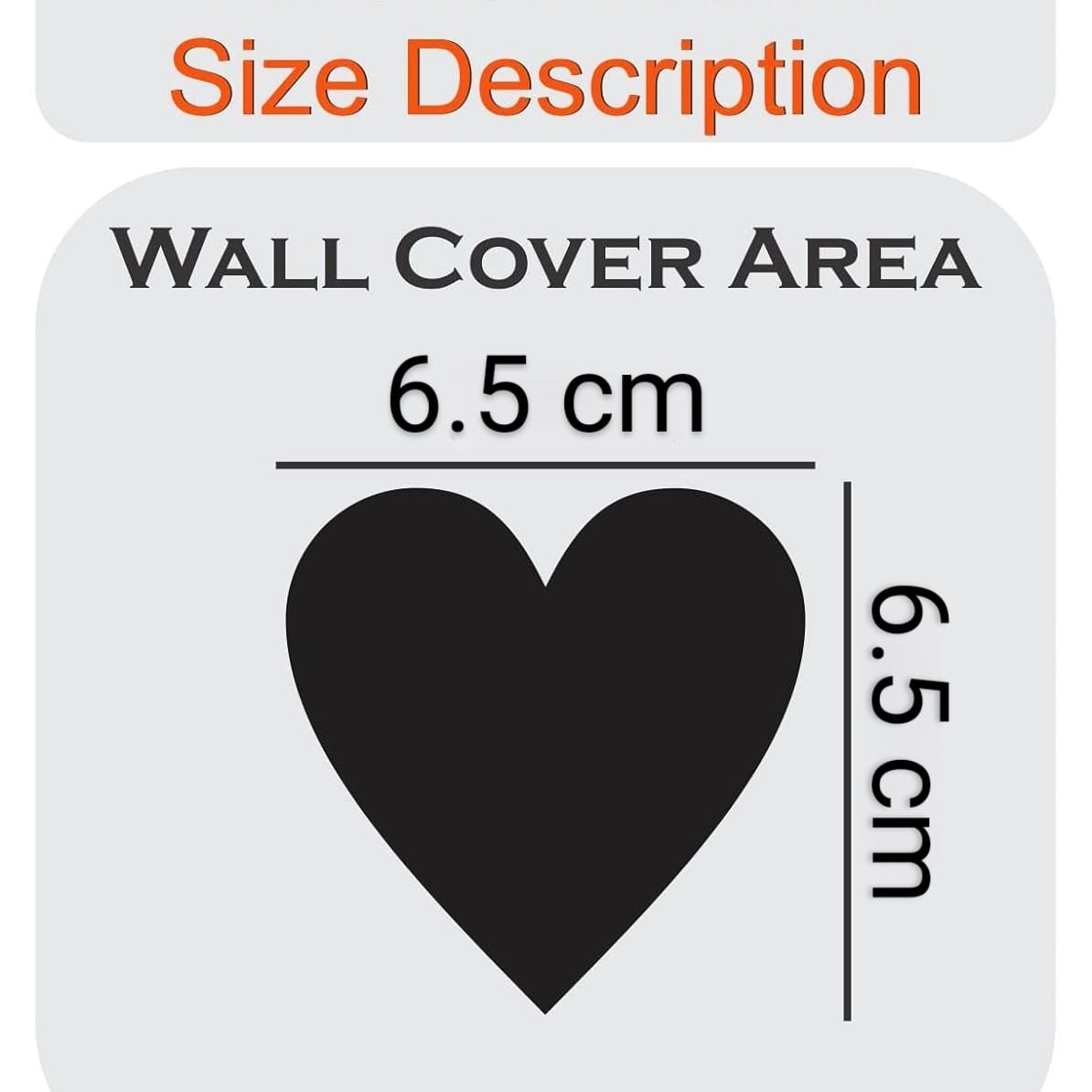 Love Heart Shape Golden Acrylic Wall Decor Mirror