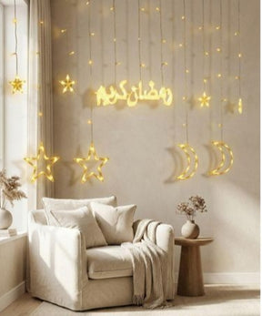Moon and Star Fairy Lights, Party Lights, Christmas Lights, Curtain Lights, Bedroom Decor, Home Decor, Bedroom Accessories, Lights for rooms