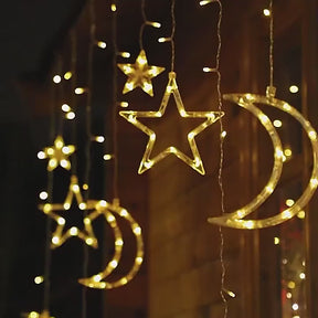 Moon and Star Fairy Lights, Party Lights, Christmas Lights, Curtain Lights, Bedroom Decor, Home Decor, Bedroom Accessories, Lights for rooms