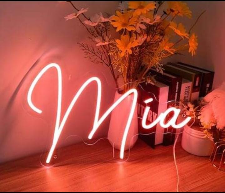 Customize Your Name On Neon Light Frame