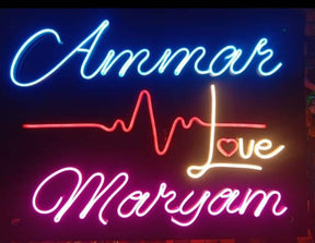 Customize Your Name On Neon Light Frame
