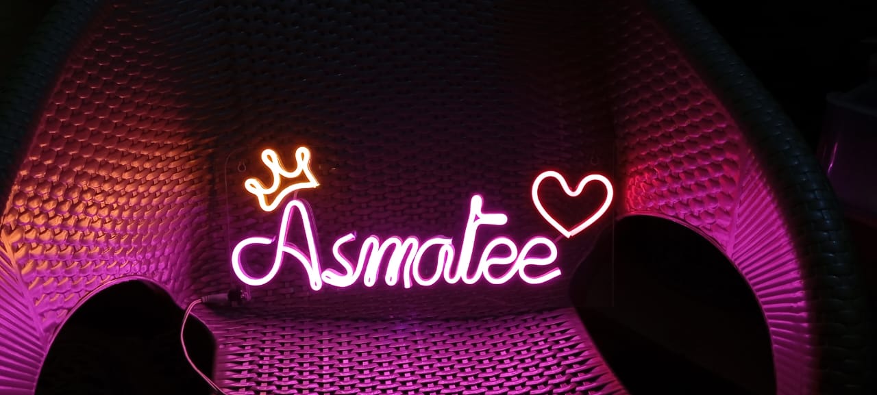 Customize Your Name On Neon Light Frame