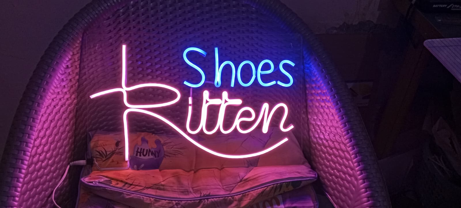 Customize Your Name On Neon Light Frame