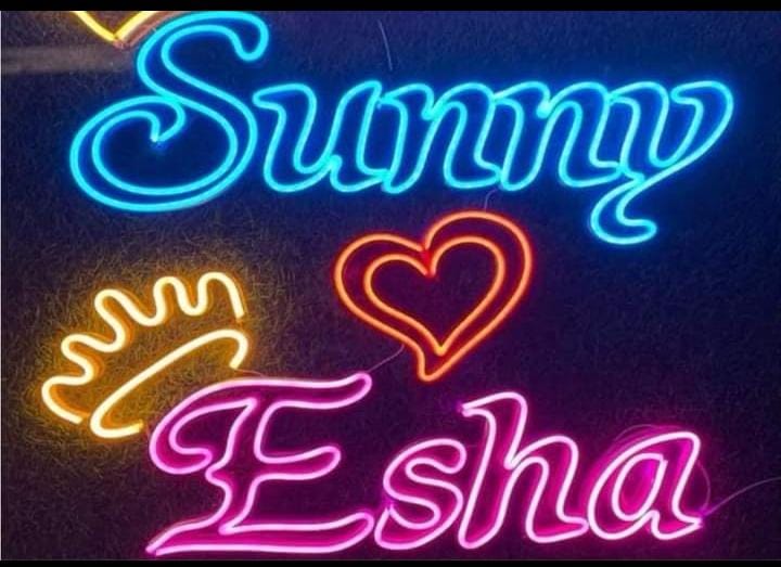 Customize Your Name On Neon Light Frame