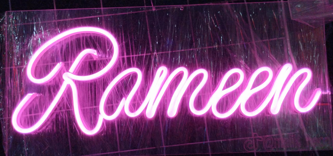 Customize Your Name On Neon Light Frame