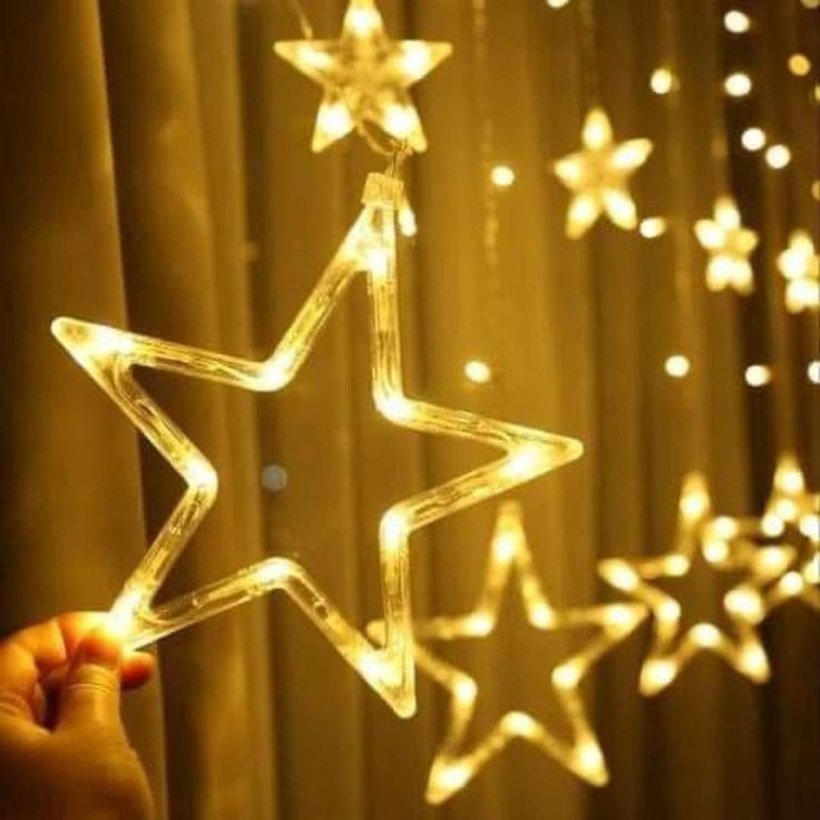 Moon and Star Fairy Lights, Party Lights, Christmas Lights, Curtain Lights, Bedroom Decor, Home Decor, Bedroom Accessories, Lights for rooms